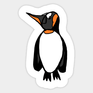 Penguin design, A cute, pretty, beautiful penguin drawing. Sticker